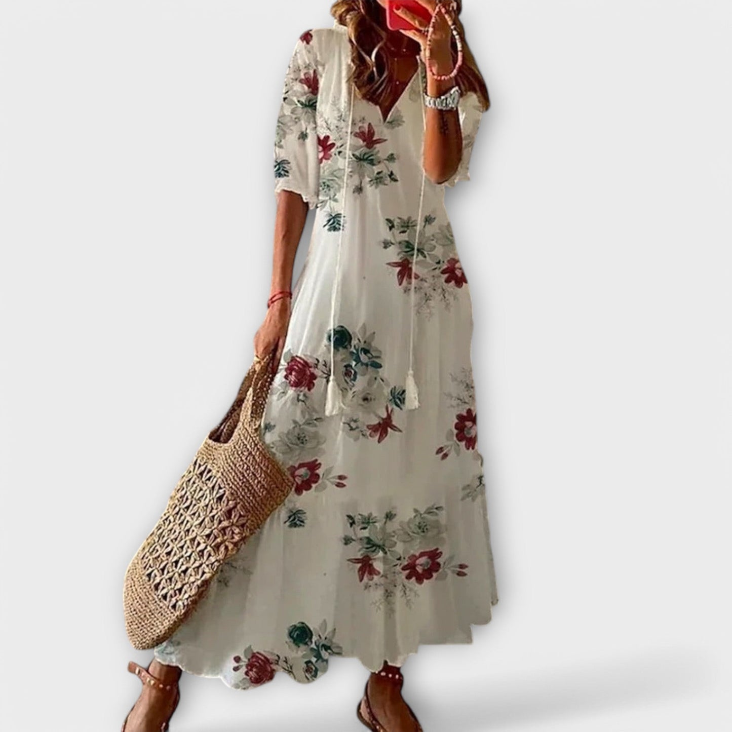 Helga | Abito maxi Boho Elegante