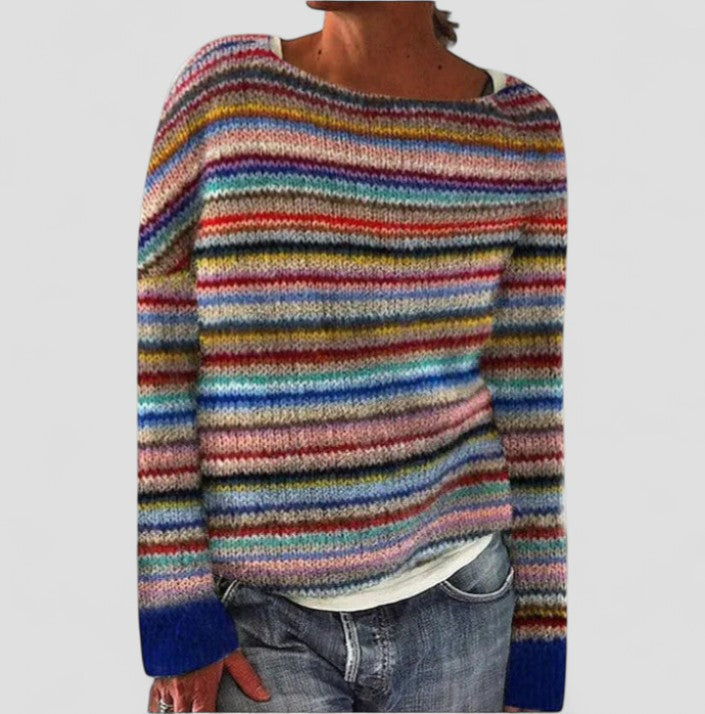 Sienna | Maglione in maglia fantasia da donna | Taglio rilassato e caldo