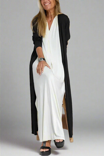 Elfriede | Abito maxi elegante con Cárdigan Gratis per Ogni Occasione