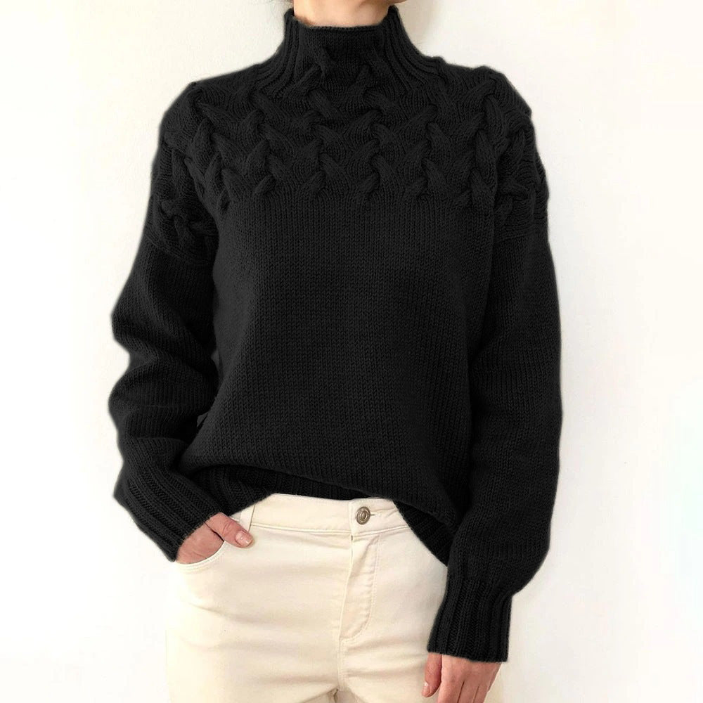 Elena | Maglione a collo alto in lana